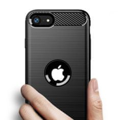 IZMAEL Puzdro Carbon Bush TPU pre Apple iPhone 7/iPhone 8/iPhone SE 2020/iPhone SE 2022 - Čierna KP29528