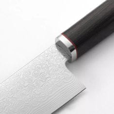 IZMAEL Damaškový kuchynský nôž Takasaki-Hnedá/Zelená KP14017