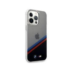Bmw M Tricolor priesvitný kryt pre iPhone 13 Pro - Čierna KP14882