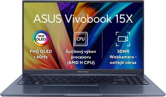 ASUS Vivobook 15X OLED (M1503) (M1503QA-OLED029W), modrá
