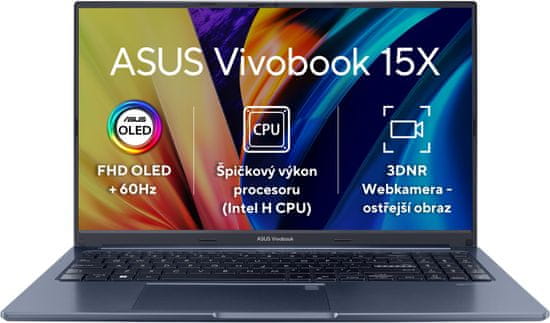 ASUS Vivobook 15X OLED (X1503, 12th Gen Intel) (X1503ZA-L1212W), modrá