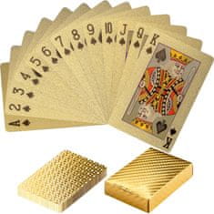 Garlando Plastové pokrové karty zlaté Poker Deck