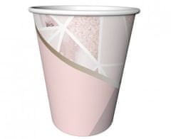GoDan Papierové poháre Rose Chic - 6 ks / 240 ml