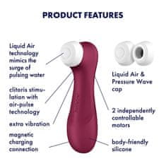 Satisfyer Satisfyer Pro 2 Generation 3 APP (Wine Red), Liquid Air vibrátor