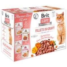Brit Kapsičky BRIT Care Cat Flavour box Fillet in Gravy 4 x 3 ks 1020 g