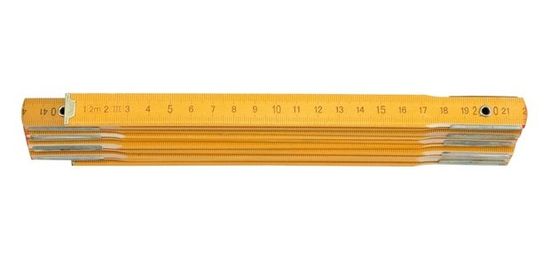 Vorel Meter skladací 2 m drevený žltý