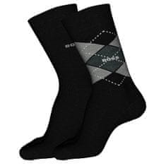 Hugo Boss 2 PACK - pánske ponožky BOSS 50478352-001 (Veľkosť 39-42)
