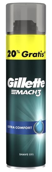 Gillette Mach3 Extra Comfort Pánský Gel Na Holení 240 ml