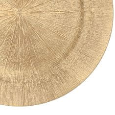 Homla Zlatý dekoratívny podnos RAGGI 33 cm