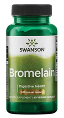 Swanson Bromelain (Bromelín), 500 mg, 60 rastlinných kapsúl
