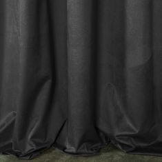 DESIGN 91 zatemňovací záves s riasiacou páskou - Rosa, čierný 140 x 270 cm