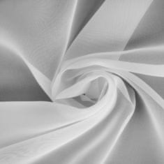 DESIGN 91 Hotová záclona s riasiacou páskou - Simone biela hladká, š. 3 m x d. 1,7 m