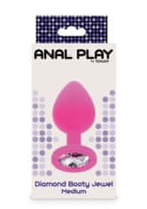 Toyjoy Análny kolík Anal Play Diamond Booty Jewel Medium pink