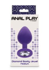 Toyjoy Análny kolík Anal Play Diamond Booty Jewel Medium purple