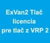 ExVAN ExVAN2v licencia pre tlačovú službu pre tlač z VRP 2
