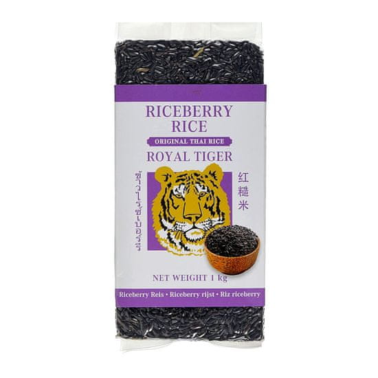 Royal Tiger Riceberry Thai Rice Premium "Ryžová ryža | Originálna thajská ryža" 1kg Royal Tiger