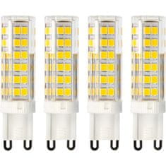 LUMILED 4x LED žiarovka G9 capsule 7W = 60W 670lm 3000K Teplá biela 360°