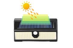 CoolCeny Solárne osvetlenie 190 LED so snímačom pohybu a súmraku