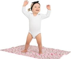 NEW BABY Dětská deka z Minky New Baby Sloníci bílo-šedá 80x102 cm
