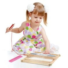 Viga Toys Drevené krosná Tkáčska dielňa Montessori tkáčska súprava