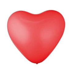 Aga4Kids Latexový balónik Srdce 30 cm Červený 6 ks