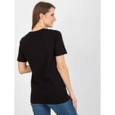 FANCY Dámske tričko s nápismi CLAUDIA čierne FA-TS-8384.90_394343 Univerzálne