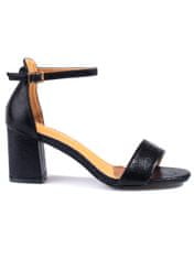 Vinceza Dámske sandále 92495 + Nadkolienky Gatta Calzino Strech, čierne, 39