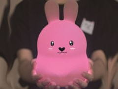 Sobex Detské led nočné svetlo králik touch rgb diaľkové ovládanie
