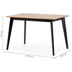 Actona Jedálenský stôl Roxby 120 x 80 x 76 cm hnedý