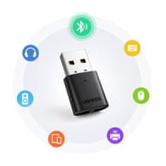 Ugreen CM390 USB bluetooth adaptér, čierny