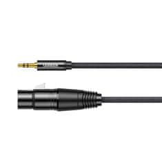 Ugreen AV182 audio kábel 3.5mm mini jack / XLR 1m, čierny