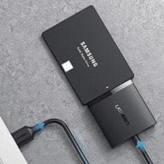 Ugreen CM352 adaptér USB 3.0 - 2.5'' / 3.5'' SATA disk, čierny