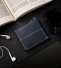 Always Wild Kožená, hranatá pánska peňaženka so zipsom v retro štýle, RFID