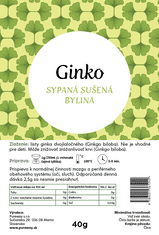 Pureway GINKO sypaný bylinný čaj Pureway, 40 g