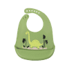 Silikónový podbradník s vreckom, Green Dinosaur