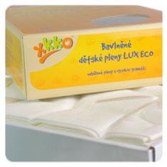 XKKO LUX ECO vysokogramážne bavlnené plienky 80x80 nebielené - 10ks