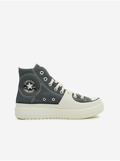 Converse Šedé pánske členkové tenisky na platforme Converse Chuck Taylor All Star Utility