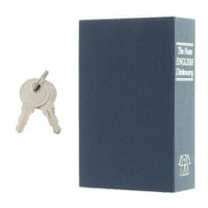 Rottner BookCase úschovná kazeta modrá | Cylindrický zámok | 11.6 x 18.2 x 5.2 cm
