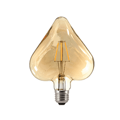 Diolamp Retro LED Filament žiarovka Amber Decor Heart 6W/230V/E27/2700K/680Lm/360°/DIM