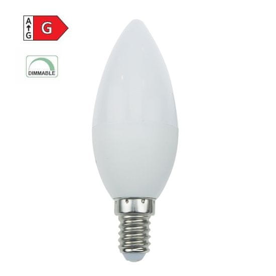 Diolamp SMD LED žiarovka matná Candle C37 Wifi 5W/E14/230V/RGB+CCT/380Lm/200°/Dim