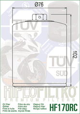 Hiflofiltro Olejový filter HF170BRC Racing čierna
