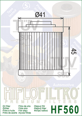 Hiflofiltro Olejový filter HF560