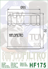 Hiflofiltro Olejový filter HF175