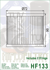 Hiflofiltro Olejový filter HF133