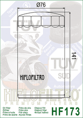 Hiflofiltro Olejový filter HF173C chróm