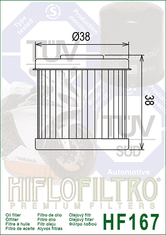 Hiflofiltro Olejový filter HF167