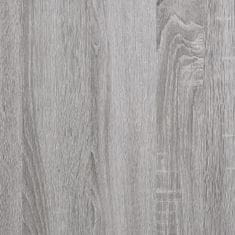 Vidaxl Zasúvacie stolíky 3 ks sivý dub sonoma spracované drevo