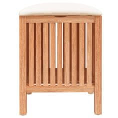 Vidaxl Kúpeľňová stolička 40,5x40x52 cm masívne orechové drevo