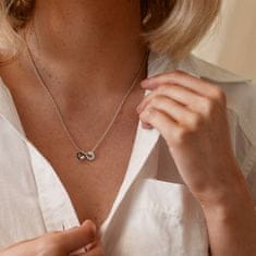 Hot Diamonds Strieborný náhrdelník s diamantom Nekonečno Diamond Amulets DP893
