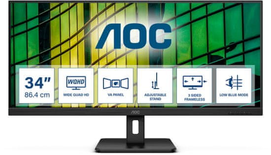 AOC U34E2M - LED monitor 34"